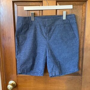 J. Crew Navy Chambray Shorts